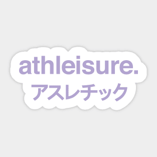 Athleisure - Athletics + Leisure Digital Lavender Sticker